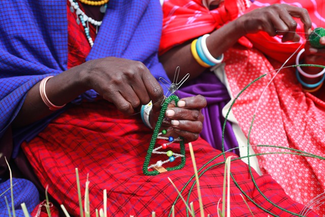 Maasai beadwork, via Demokrasia Kenya …